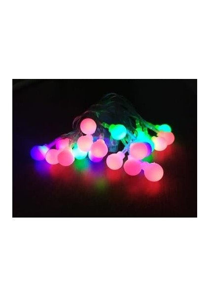 4 m Fişli 20'li Karışık Renk Top Model Led Işık – Dekoratif Yılbaşı ve Parti Aydınlatma modelleri