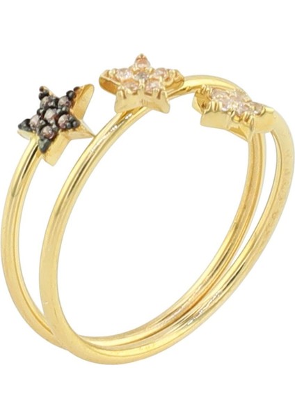 14 Ayar Altın Yıldızlı Yüzük - 0178326