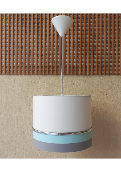 Beyaz Gri Yeşil M-799 Kumaş Kaplama 2.li Set Yatak Odası Genç ve Çocuk Odası Avize ve Abajur Seti fiyatları