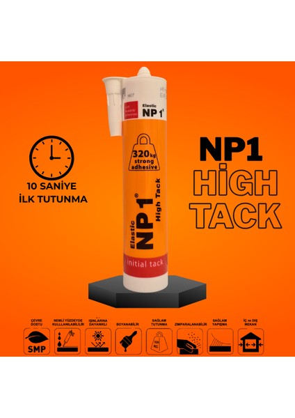 High Tack Güçlü Silikon Korniş Dış Cephe Montaj Yapıştırıcı 320KG Beyaz fiyatları