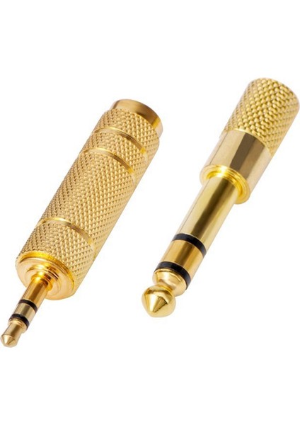 8x Kulaklık Adaptörü 6 35 mm (1/4 Inç) Erkek Ila 3 5 mm Dişi Stereo Adaptör Metal (Yurt Dışından) modelleri