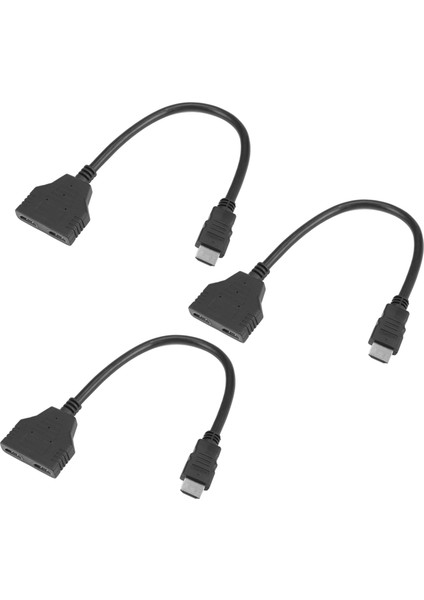 2x 1080P HDMI Bağlantı Noktası Erkek Ila 2 Dişi 1 Aradan 2 Çıkışlı Kablo Adaptör Dönüştürücü (Yurt Dışından)