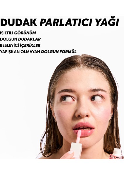 Dudak Parlatıcısı Nemlendirici Besleyici Lip Oil Gloss | Dudak Yağı | Ahududu Aromalı | E Vitamini fiyatları
