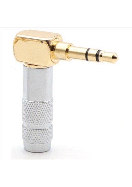 2pcs 3 5mm L Şekil Jack Gold Plactıng 90 Derece Açılı Ses Konnektörü Ses Fişi Gümüş (Yurt Dışından) fırsatları