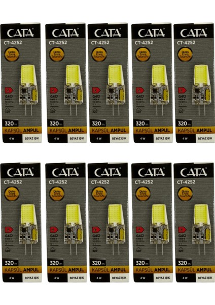 CT-4252 4W G4 12V Kapsül Ampul Beyaz 10 Adet