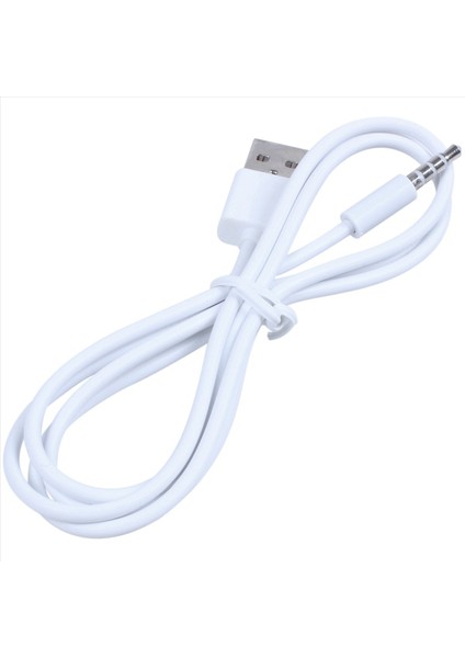 2x 3 5mm Fiş Ses Aux Aux - USB 2 0 Fiş Adaptör Şarj Kablosu 1m Beyaz (Yurt Dışından) fiyatları