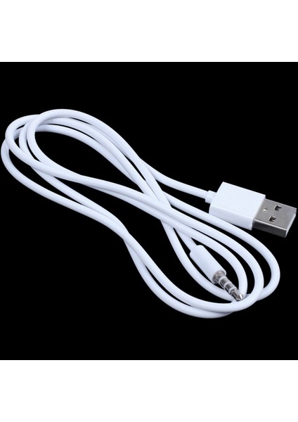 2x 3 5mm Fiş Ses Aux Aux - USB 2 0 Fiş Adaptör Şarj Kablosu 1m Beyaz (Yurt Dışından) modelleri