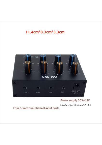 AU-404 Stero Ses Dört Dört Çocuk Çıkış Mıxor Çifli Kanal Ses Müzisi Dört Dördün (Yurt Dışından) fırsatları