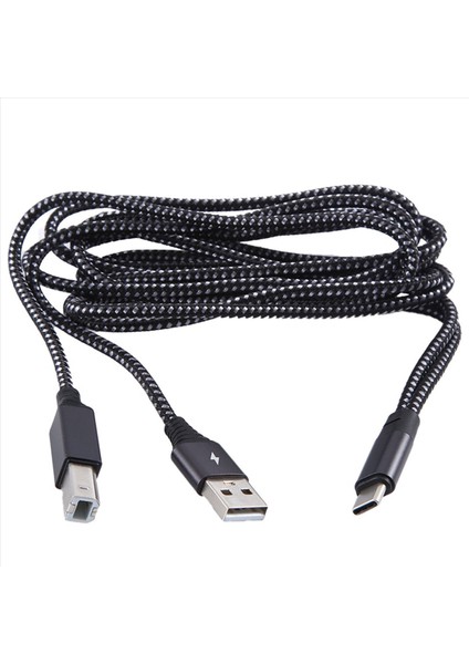 2in1 USB Yazıcı Kablosu USB C - Mıdı Kablosu USB Tip C - USB B Mısı Kablosu Müzik Enstrümanı Piyano Mıdı Klavye (Yurt Dışından) fırsatları