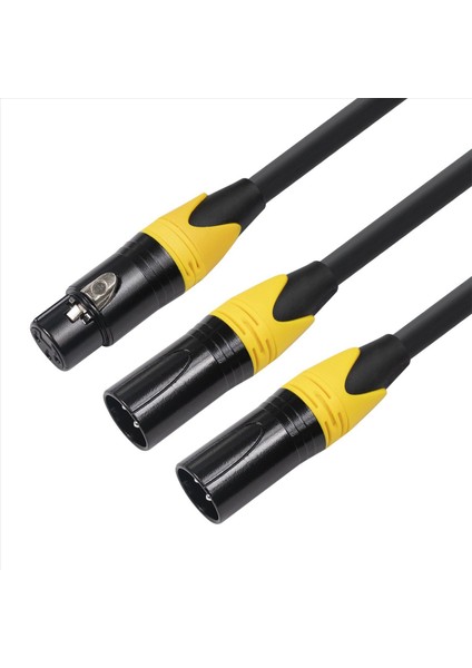 4x Xlr Ayırıcı Kablosu 3 Pin Xlr Dişi - Çift Xlr Erkek Sesli Kablo Dengeli Mikrofon Ayırıcı Kablosu Ses Adaptörü (Yurt Dışından) modelleri