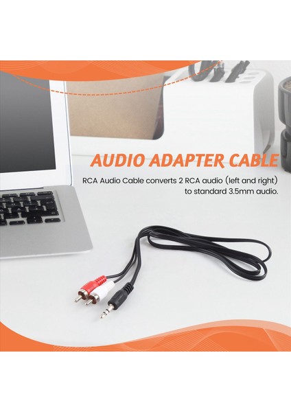 3 5mm Kulaklık 2 x Rca Av Ses Kablosuna Takma (Yurt Dışından) fırsatları