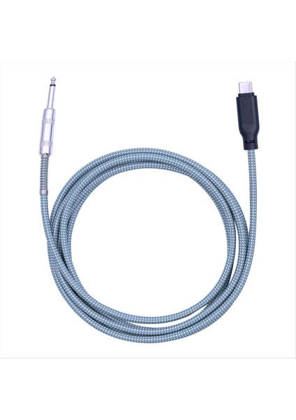 6 35MM Erkek-Usb Type-C Type Male Gitar Kablosu 1/4inch-Usb-C Kayıt Kordon Gitar USB C Kayıt Kablosu 2 Metre (Yurt Dışından) modelleri