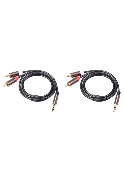 2x Rca Kablo Hifi Stereo 3 5mm Ila 2rca Ses Kablosu Aux Aux Rca Kabak Amplifiverler Için 3 5 Y Sonrıcı Ses Car Aux Cep Telefonu (Yurt Dışından)