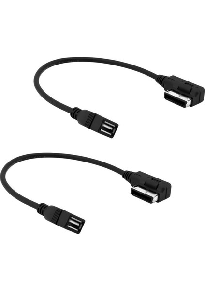 2x Son Kablo Adaptörleri Audi ve Jetta/gli/passat/cc/tiguan/eos/usb Audio Mp3 Müzik Arabirimi Için Amı Mdı Mmı (Yurt Dışından)