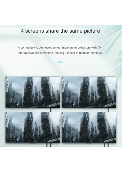 Av Bileşen Video Audio Splitter 1 In 4 Out 4-Yollu Rca/ypbpr Bileşen Video L/r Ses Av Av Av Splıther DVD Hdtv Ab Fişi (Yurt Dışından)