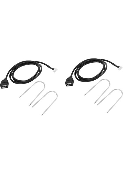 2x Radyo USB Kablo Hattı Peugeot 207 307 308 407 Citroen C2 C3 C4 Rd9 RD43 RD45 Için (Yurt Dışından)