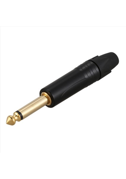 Altın Kaplama 80 Pcs Fiş Mono Professional 2 Kutup 6 35 mm 6 5mm Stereo Jack Fiş Nötrik 6 35MM Jack Siyah (Yurt Dışından) fırsatları