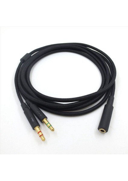 2 Pcs 3 5mm Universal 2 In 1 Oyun Kulaklık Ses Sesli- Hyperx Cloud Iı/alpha-/bulut Uçuşu/çekirdek Kulaklık Için Kabloyu Genişletin (Yurt Dışından) indirimleri