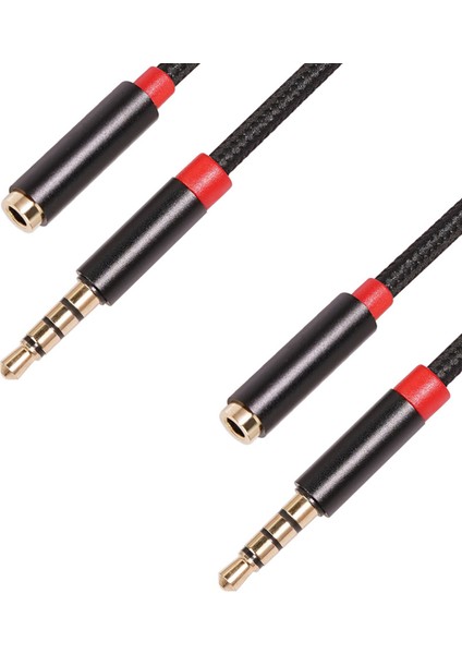 Pc Kulaklık Seti (1m) Için Mikrofon Stereo ile 2x 3 5mm Jack Aux Erkek Ila Dişi Uzatma Kablosu (Yurt Dışından)