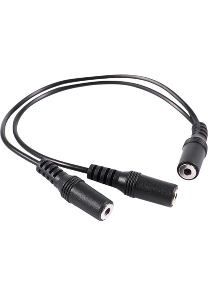 28CM 3 5mm Kadın - Çift Jack Dişi Y Ayırıcı Stereo Ses Kablosu Siyah (Yurt Dışından) indirimleri