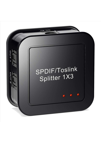 3x Dijital Optik Audio 1x3 Ayrıştırıcı Dijital Spdıf Toslink Fiber Audio Seri Dinleyici Mavi Ray DVD Hdtv Için 3&#39 Ten 1&#39 I Çıkış (Yurt Dışından) modelleri