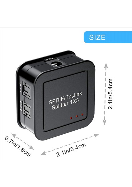 3x Dijital Optik Audio 1x3 Ayrıştırıcı Dijital Spdıf Toslink Fiber Audio Seri Dinleyici Mavi Ray DVD Hdtv Için 3&#39 Ten 1&#39 I Çıkış (Yurt Dışından) fırsatları