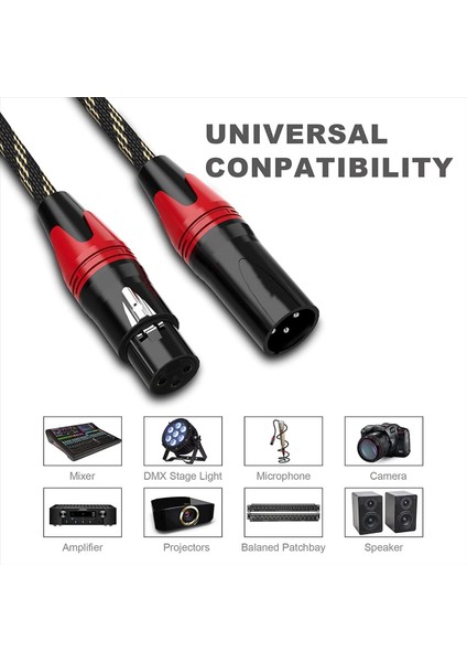 6 Paket Xlr Kabloları Xlr Erkek-Kadın Mikrofon Kablosu Mikrofon Mikser Için 3 Pimli Dengeli Xlr Hoparlör Kablosu Hoparlör Podcast (Yurt Dışından) indirimleri