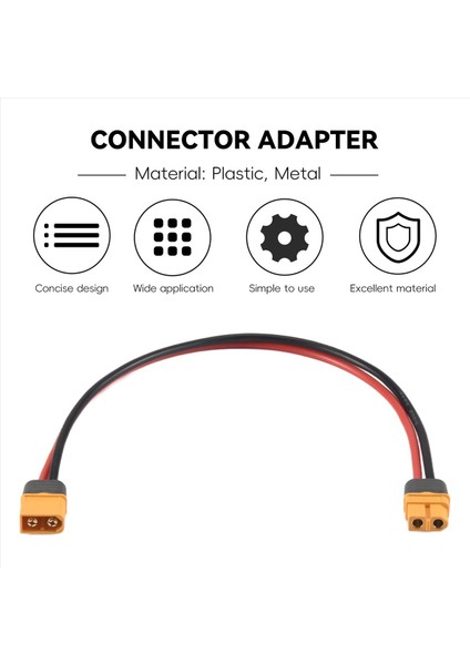 28CM 11 &quot XT60 Xt-60 Rc Pil Için Erkek Kadın Fiş Konektör Adaptörü (Yurt Dışından) fırsatları