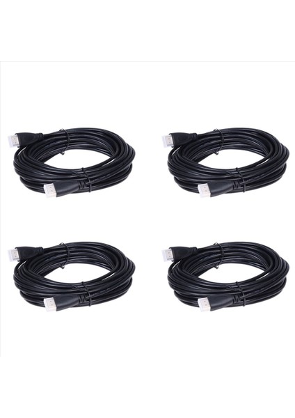 LCD Plazma Tv Için 4x Kablolu 10M Hdmı-Hdmı Kablo Kue 10 Metre (Yurt Dışından)