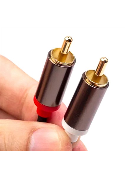 2x 2rca-2 Rca Erkek-Erkek Ses Kablosu Altın Kaplama Rca Ses Kablosu Ev Sineması DVD Tv CD Amplifikatör Ses Kutusu (Yurt Dışından) fırsatları