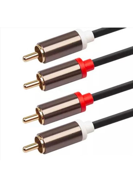 2x 2rca-2 Rca Erkek-Erkek Ses Kablosu Altın Kaplama Rca Ses Kablosu Ev Sineması DVD Tv CD Amplifikatör Ses Kutusu (Yurt Dışından) indirimleri