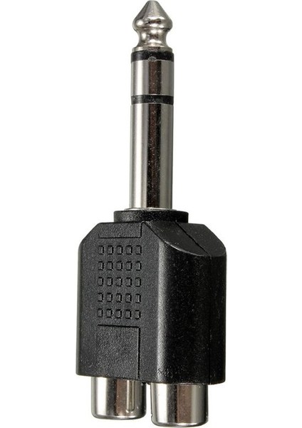 3x 6 35MM 1/4 Inç Erkek Stereo Ila 2 Çift Rca Dişi Y Splitter Ses Adaptör Dönüştürücü (Yurt Dışından) fiyatları