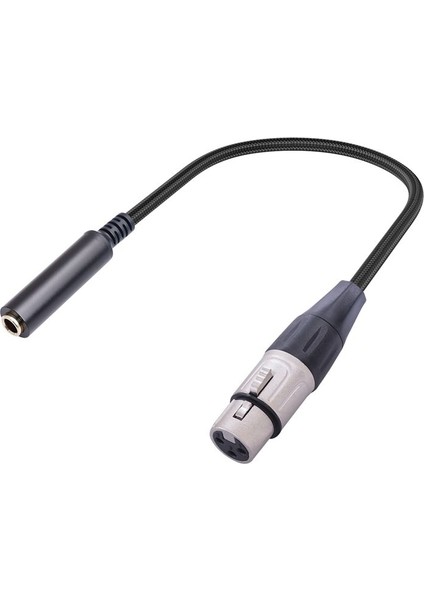Xlr Ila 1/4 Kablo Dengeli Xlr Dişi Ila 1/4 Inç Dişi Stereo Ses Adaptörü 3 Pin Dişi Xlr Ila 1/4inch Konektör Kablosu (Yurt Dışından)