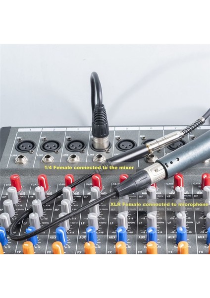 Xlr Ila 1/4 Kablo Dengeli Xlr Dişi Ila 1/4 Inç Dişi Stereo Ses Adaptörü 3 Pin Dişi Xlr Ila 1/4inch Konektör Kablosu (Yurt Dışından) fırsatları