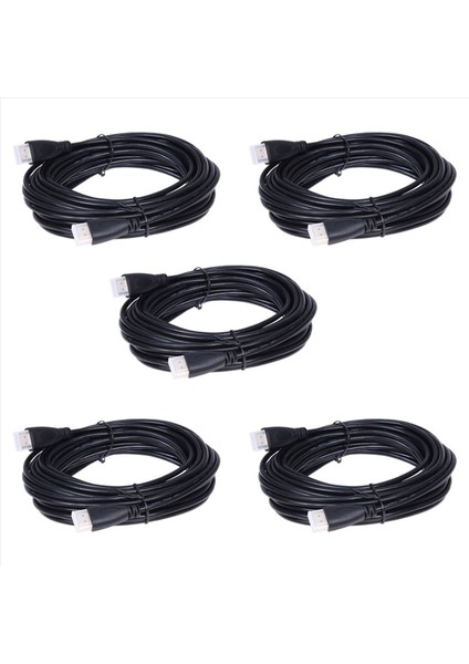 LCD Plazma Tv Için 5x Kablolu 10M Hdmı-Hdmı Kablo Kue 10 Metre (Yurt Dışından)