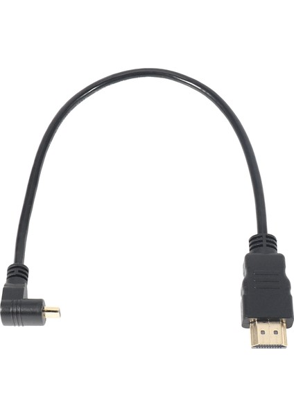 10X 30CM Mikro -Hdmı Sağ Açılı Erkek - HDMI Erkek (90 Derece) - 4k&#39 Yı (Tip B) (Yurt Dışından) fiyatları