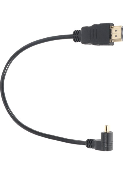 10X 30CM Mikro -Hdmı Sağ Açılı Erkek - HDMI Erkek (90 Derece) - 4k&#39 Yı (Tip B) (Yurt Dışından) modelleri