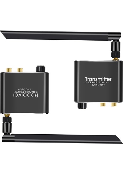 DVD Tv Bilgisayar Cd&#39 Si Için 3 5mm R/l Rca Kablosuz Ses Adaptörü ile 50M 2 4g Kablosuz Ses Müzik Verici ve Alıcı (Yurt Dışından)