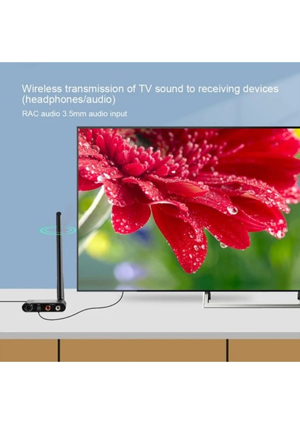 DVD Tv Bilgisayar Cd&#39 Si Için 3 5mm R/l Rca Kablosuz Ses Adaptörü ile 50M 2 4g Kablosuz Ses Müzik Verici ve Alıcı (Yurt Dışından) modelleri