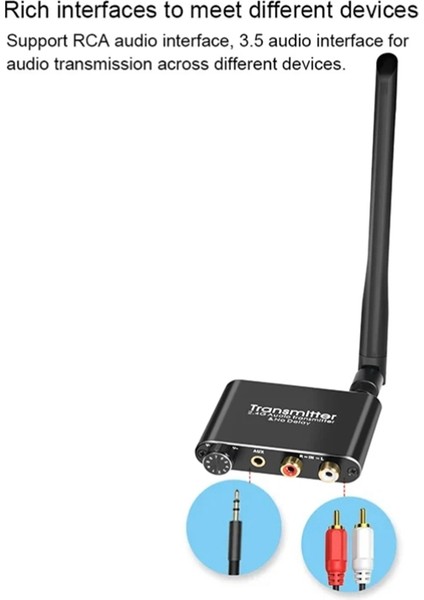 DVD Tv Bilgisayar Cd&#39 Si Için 3 5mm R/l Rca Kablosuz Ses Adaptörü ile 50M 2 4g Kablosuz Ses Müzik Verici ve Alıcı (Yurt Dışından) fırsatları