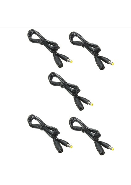5 Pcs 5 5mm x 2 1mm Dc Güç Jack Erkek - Kadın Uzatma Kablosu Kablosu Kue Konektörü Uzunluk 1 2 M (Yurt Dışından)