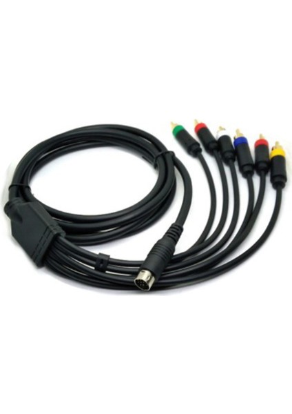 Rgbs Renk Monitörü Özel Çizgi Satürn Kırmızı Mavi Yeşil Rgb+Senkronizasyon Video ve Ses Kablosu Kompozit Kablo (Yurt Dışından)