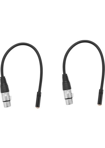 2pcs 0 3m Tel 3 Pin Xlr Dişi - 3 5mm Trs 1/8inç Dişi Stereo Ses Adaptörü Mikrofon Kablosu (Yurt Dışından)