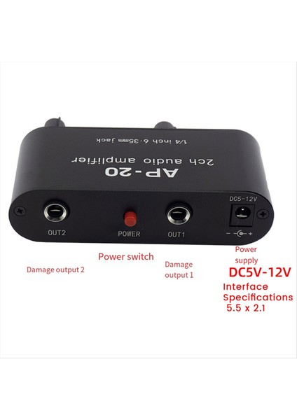 Çift Kanallı Amplifikatör Mikrofon Amplifikatör Ap-20 Canlı Ses Kartı Hoparlör Ön Amplifikatör Için (Yurt Dışından) modelleri