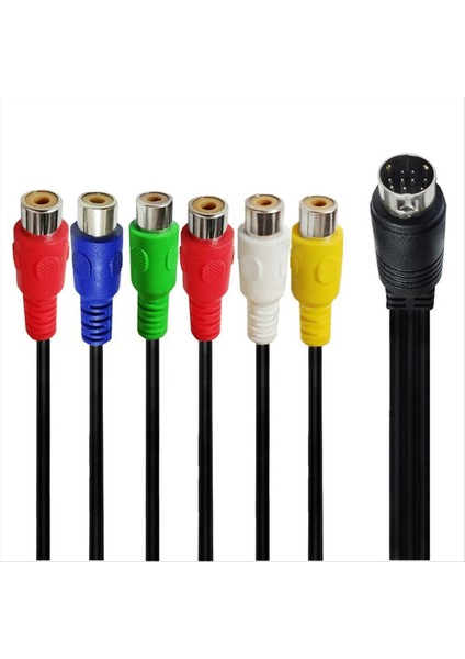 10 Pin S-Video-Dişi Rgb 6 Rca 10 Pin Din S-Video Erkek Bileşen Kablosu Pc Hdtv Rgb Bileşen Kablosu 30CM (Yurt Dışından) modelleri