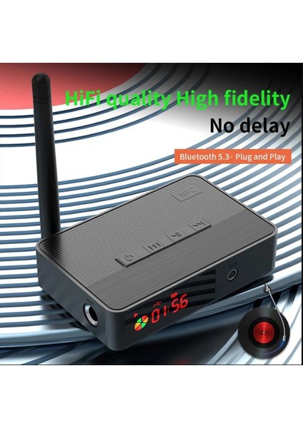 Nfc Bluetooth 5 3 Verici Alıcı 3 5mm Aux Optik 6 5mm Mikrofon/u Disk/tf Kartı Hıfı Kablosuz Ses Adaptörü (Yurt Dışından) modelleri