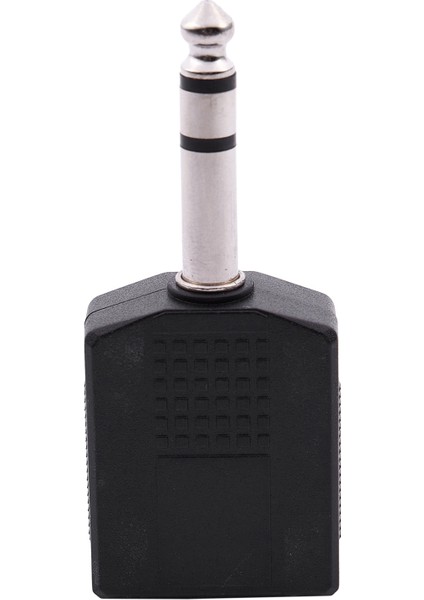 Mono 6 35MM Erkek Fişine Çift 6 35MM Kadın Soket Ayırtıcı Adaptör Bağlayıcısı (Yurt Dışından)
