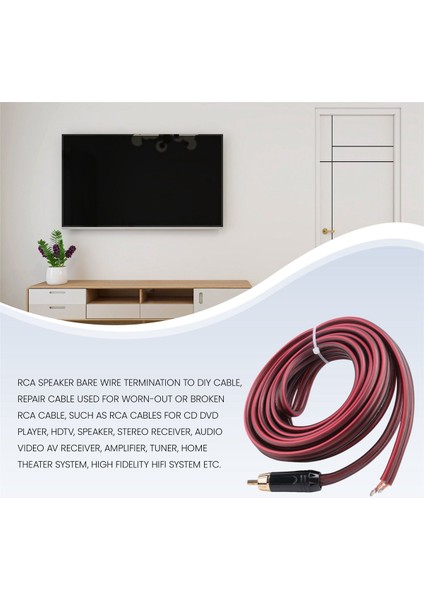 Rca Hoparlör Kablosu Tel Hoparlör Teline Rca Fişine Rca Fiş Konektörü Adaptörünü Kablo Açık Sesli Videoya Değiştirin (Yurt Dışından) fiyatları