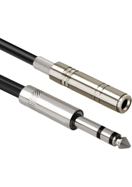 2pcs 6 35MM 1/4 Inç Stereo Jak Ayırıcı Kablo Adaptör Kurşun Fişi Çift 6 35MM Soketlere (Yurt Dışından) fiyatları