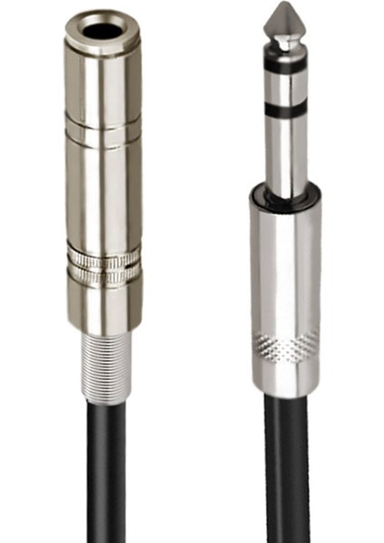 2pcs 6 35MM 1/4 Inç Stereo Jak Ayırıcı Kablo Adaptör Kurşun Fişi Çift 6 35MM Soketlere (Yurt Dışından) indirimleri